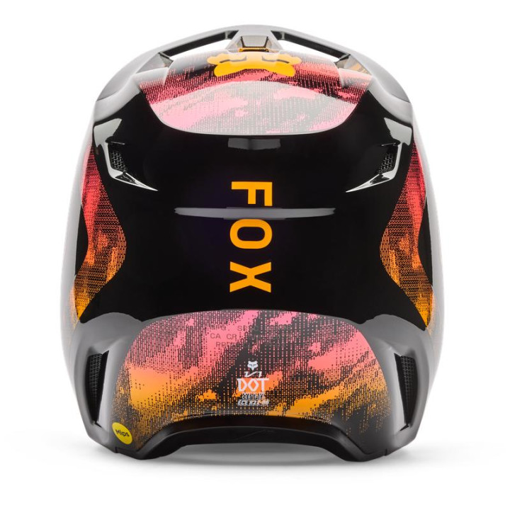 Casque enfant FOX v1 kairos tangerine | Oxmoto