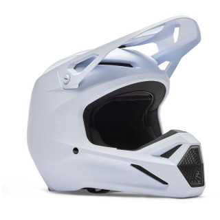 Casque enfant FOX v1 solid blanc mat | Oxmoto
