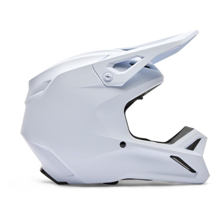 Casque enfant FOX v1 solid blanc mat | Oxmoto