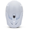 Casque enfant FOX v1 solid blanc mat | Oxmoto