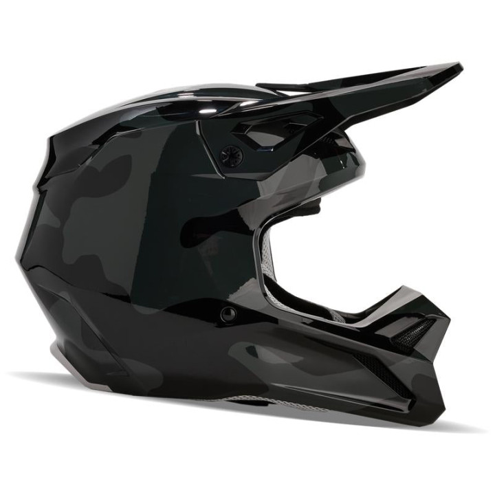 Casque enfant FOX v1 bnkr noir/camo | Oxmoto
