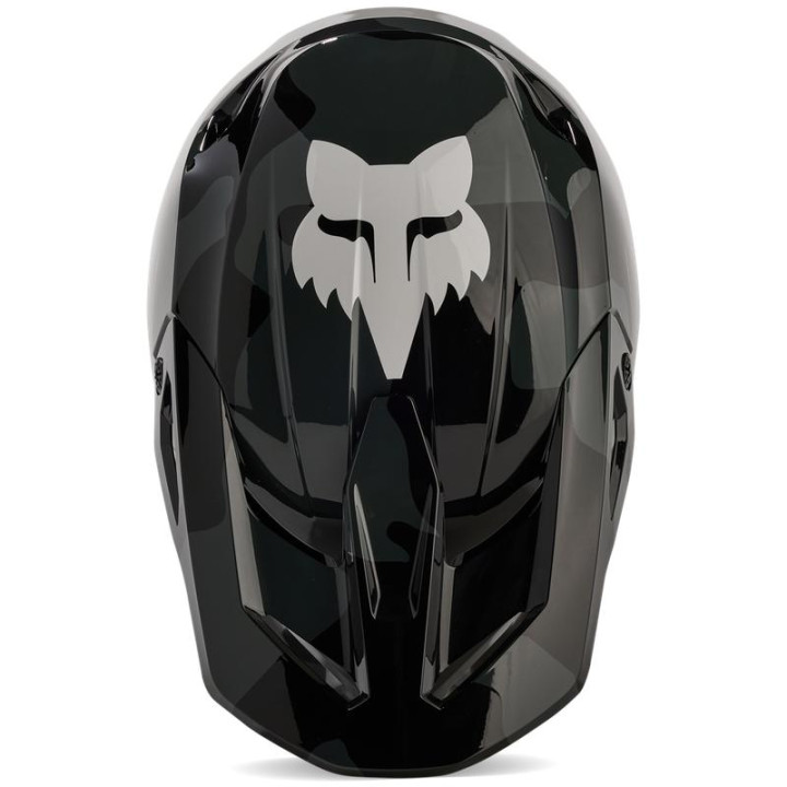 Casque enfant FOX v1 bnkr noir/camo | Oxmoto