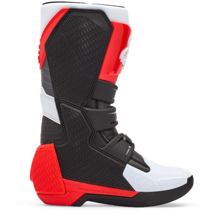 Bottes enfant FOX comp blanc/rouge | Oxmoto