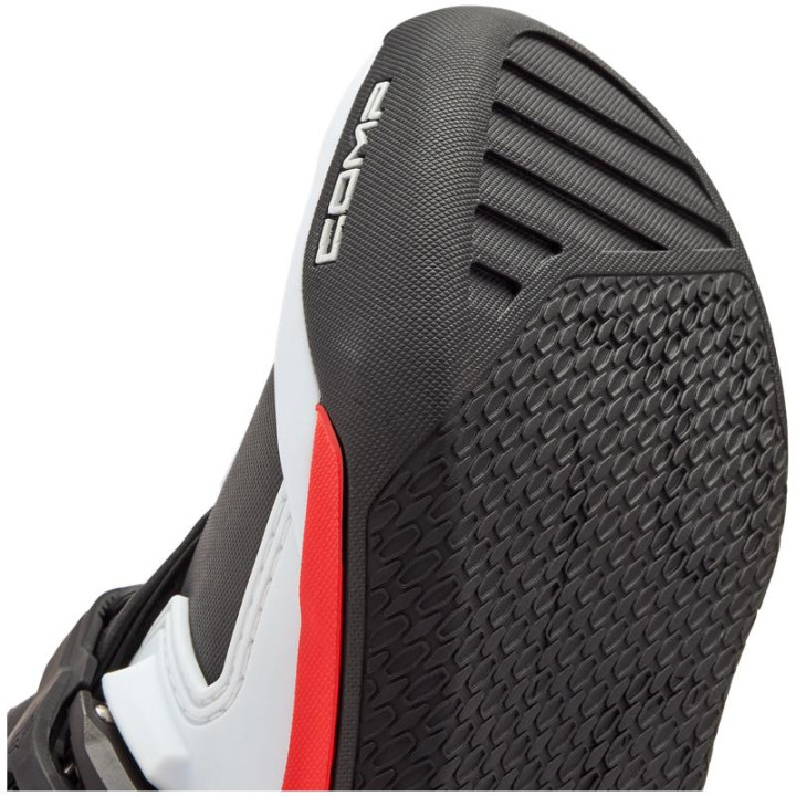 Bottes enfant FOX comp blanc/rouge | Oxmoto
