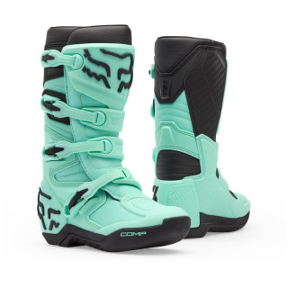 Bottes enfant FOX comp teal | Oxmoto