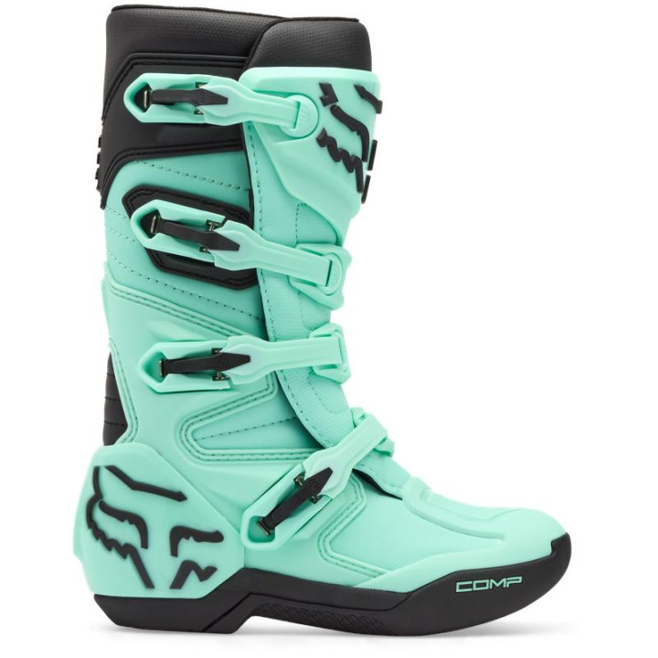 Bottes enfant FOX comp teal | Oxmoto