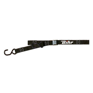 Sangles à boucle bicolore Bihr noir | Oxmoto