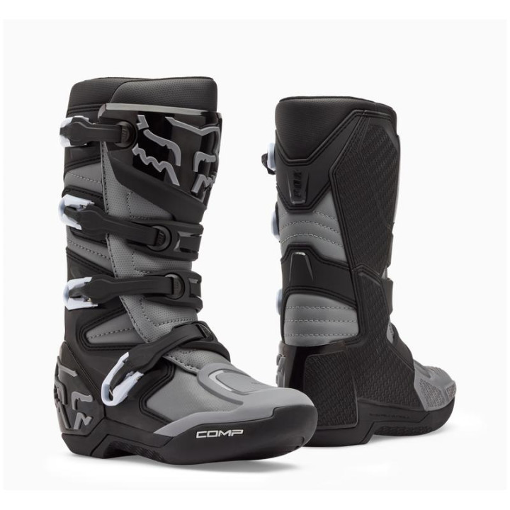 Bottes enfant FOX comp core noir/gris | Oxmoto