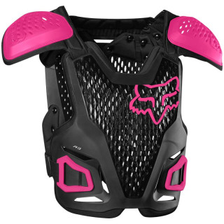 Pare-pierres enfant FOX r3 noir/rose | Oxmoto