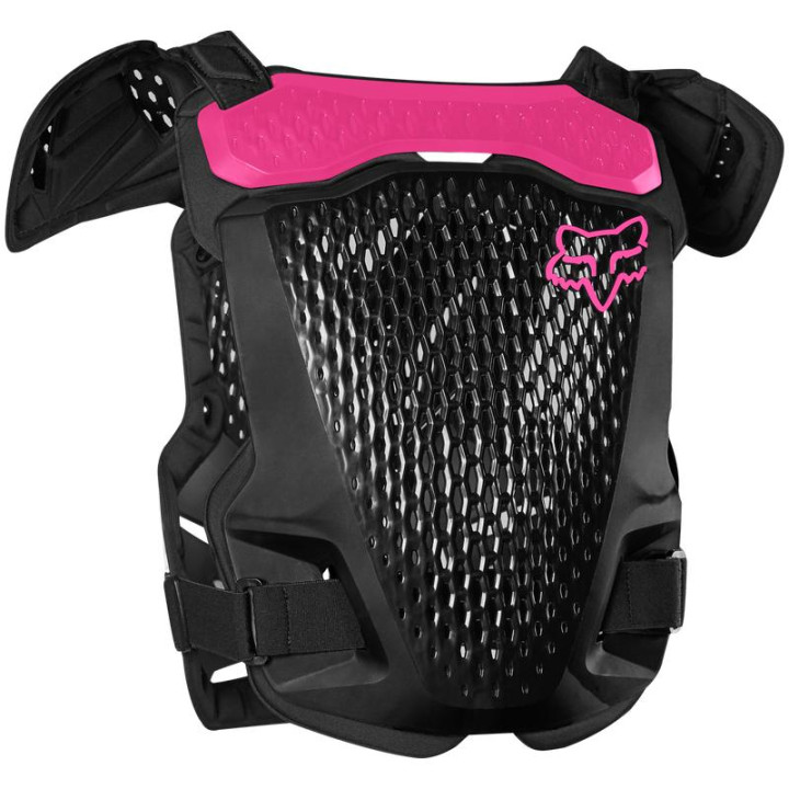 Pare-pierres enfant FOX r3 noir/rose | Oxmoto