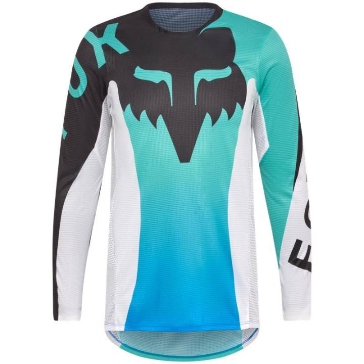 Maillot enfant FOX flexair spire aqua | Oxmoto