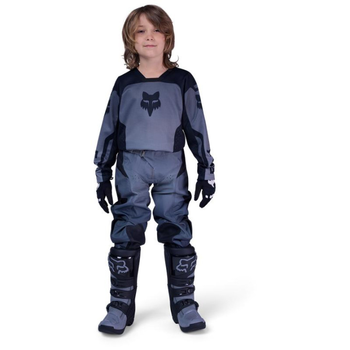 Maillot enfant FOX 180 shield noir | Oxmoto