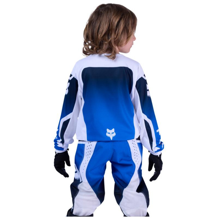 Maillot enfant FOX 180 shield bleu | Oxmoto