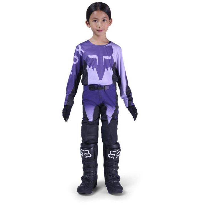 Maillot enfant FOX flexair spire lilac | Oxmoto