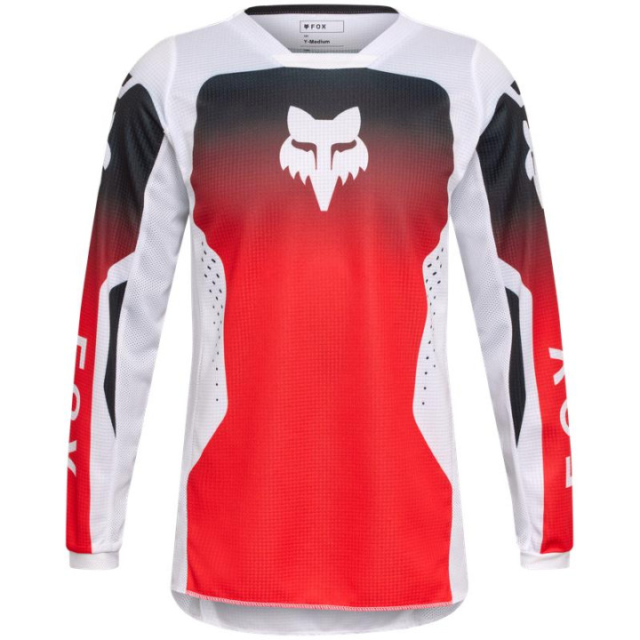 Maillot enfant FOX 180 shield rouge | Oxmoto