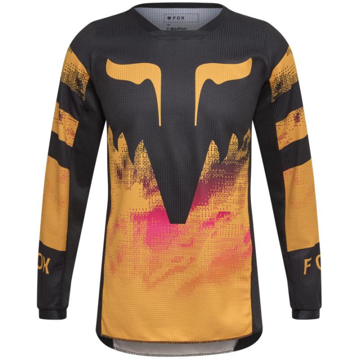 Maillot enfant FOX 180 kairos tangerine | Oxmoto