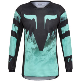 Maillot enfant FOX 180 kairos turquoise | Oxmoto