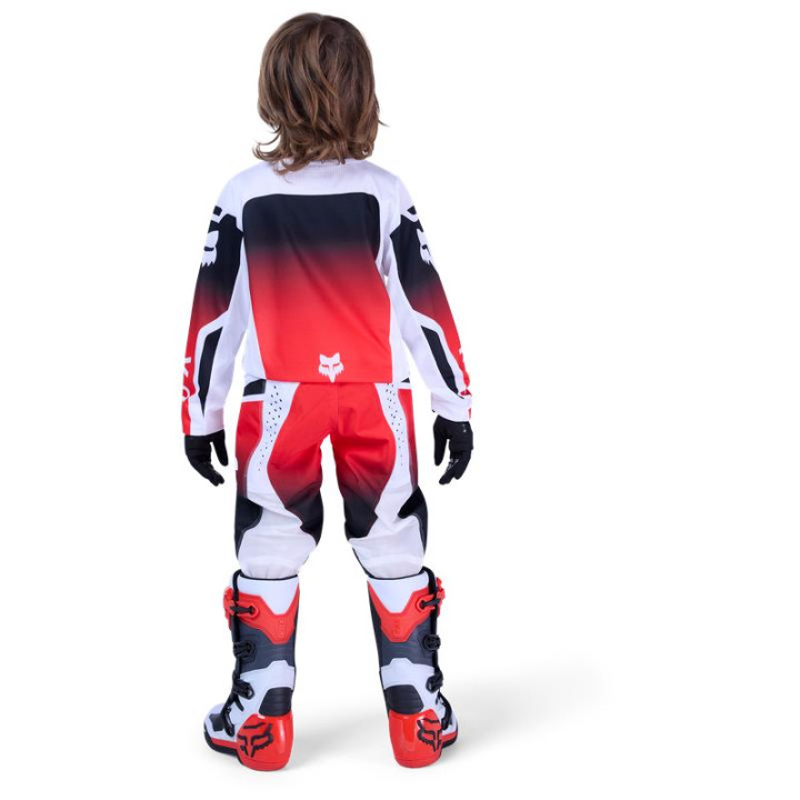 Maillot enfant FOX 180 shield rouge | Oxmoto
