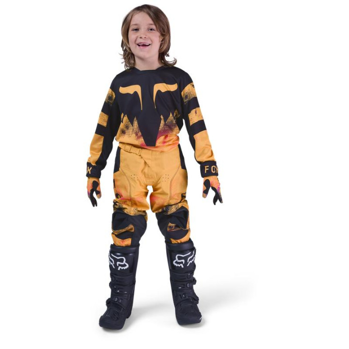 Maillot enfant FOX 180 kairos tangerine | Oxmoto