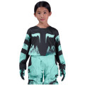 Maillot enfant FOX 180 kairos turquoise | Oxmoto