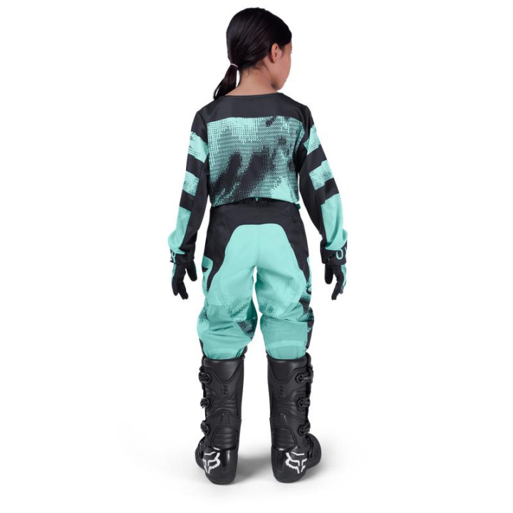 Maillot enfant FOX 180 kairos turquoise | Oxmoto