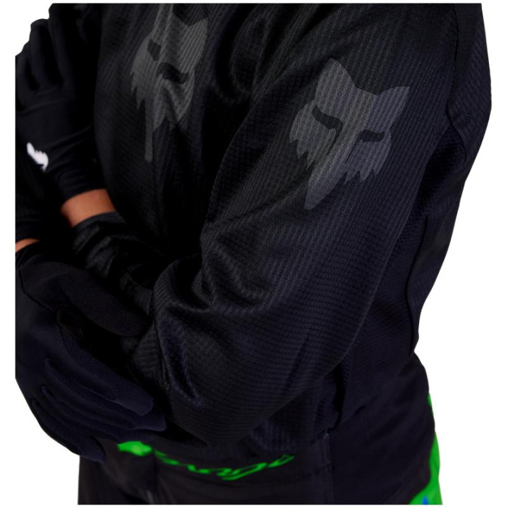 Maillot enfant FOX blackout noir/noir | Oxmoto