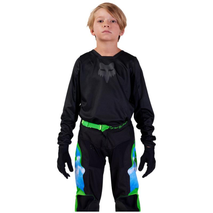 Maillot enfant FOX blackout noir/noir | Oxmoto