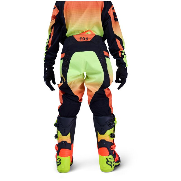 Pantalon enfant FOX 180 shield jaune fluo | Oxmoto