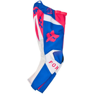Pantalon enfant FOX 180 collect bleu/rose | Oxmoto