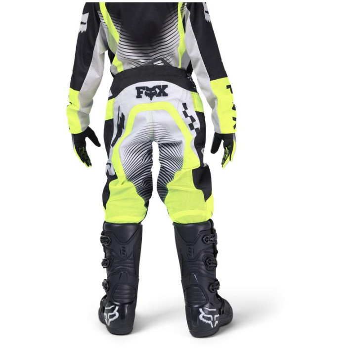 Pantalon enfant FOX 180 collect gris/jaune | Oxmoto