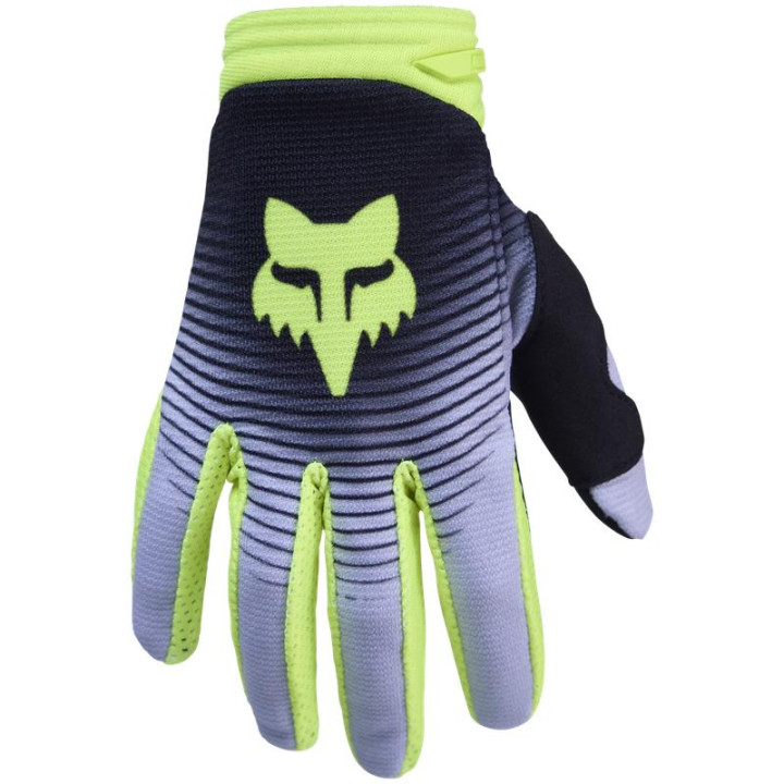 Gants enfant FOX 180 collect gris/jaune | Oxmoto