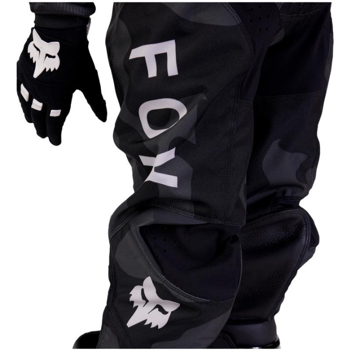 Pantalon enfant FOX 180 bnkr noir/camo | Oxmoto