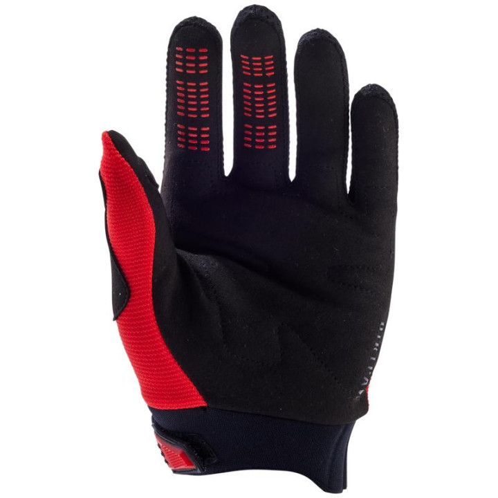 Gants enfant FOX dirtpaw rouge | Oxmoto