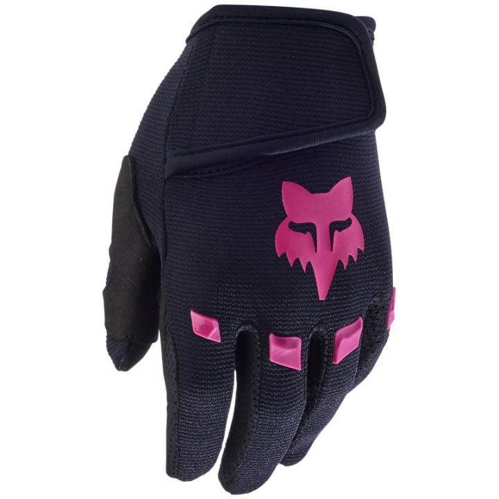 Gants kids FOX dirtpaw noir/rose | Oxmoto