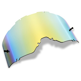 Ecran FOX rigide vls airspace/main miroir gold | Oxmoto