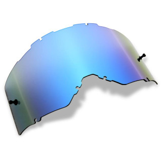 Ecran FOX rigide vls airspace/main mx24 miroir bleu | Oxmoto