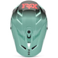 Casque FOX v3 drip turquoise | Oxmoto