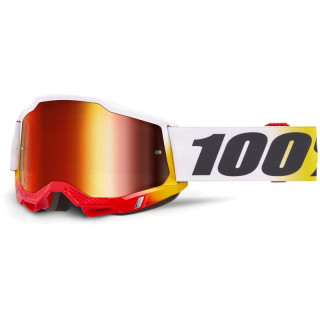Lunettes 100% accuri 2 torken - ecran iridium rouge | Oxmoto