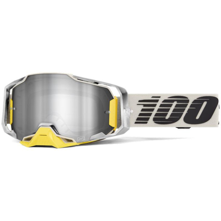 Lunettes 100% armega viggo - ecran iridium gris | Oxmoto