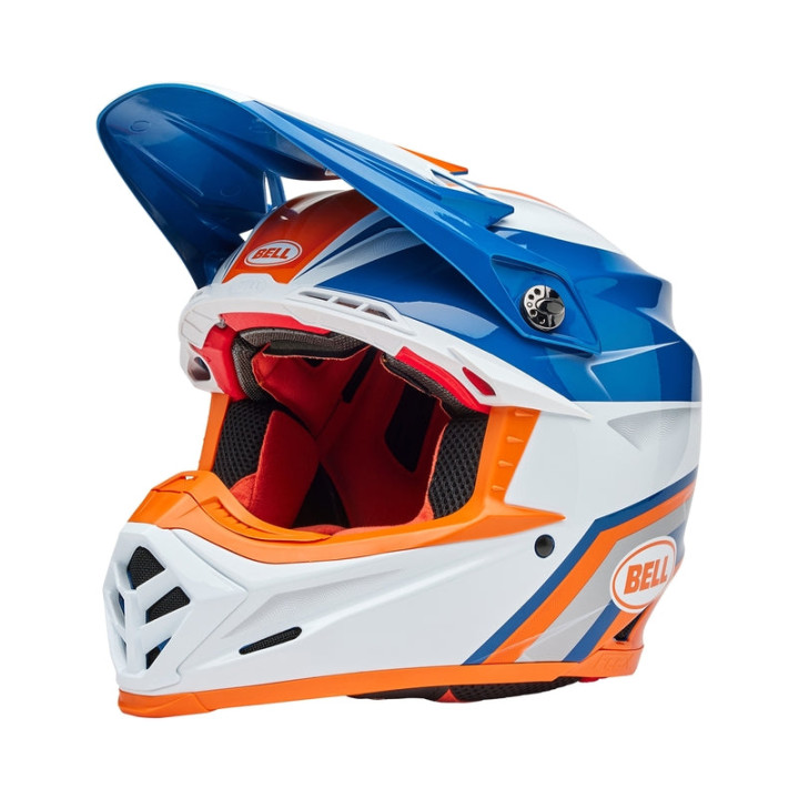 Casque Bell Moto-9S Flex - Merchant Gloss Orange/Blue