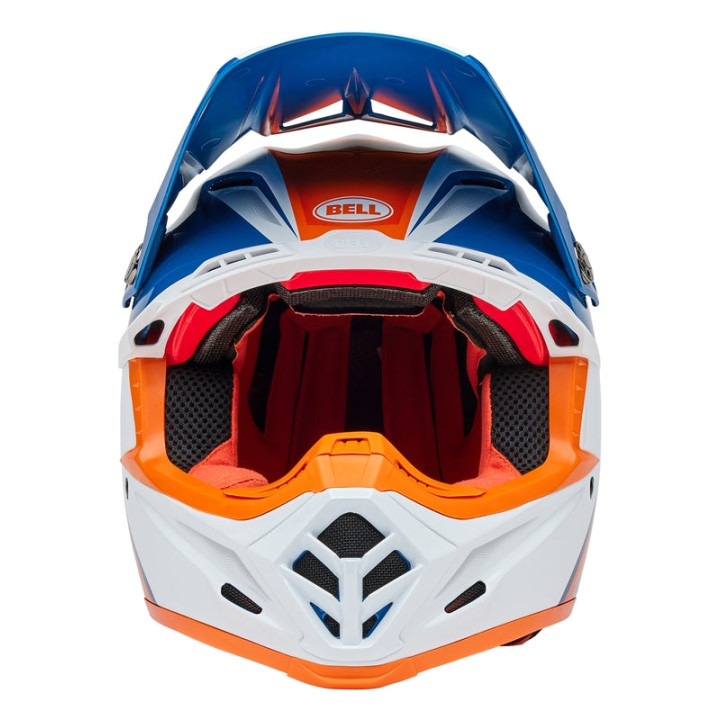 Casque Bell Moto-9S Flex - Merchant Gloss Orange/Blue