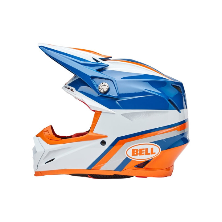 Casque Bell Moto-9S Flex - Merchant Gloss Orange/Blue