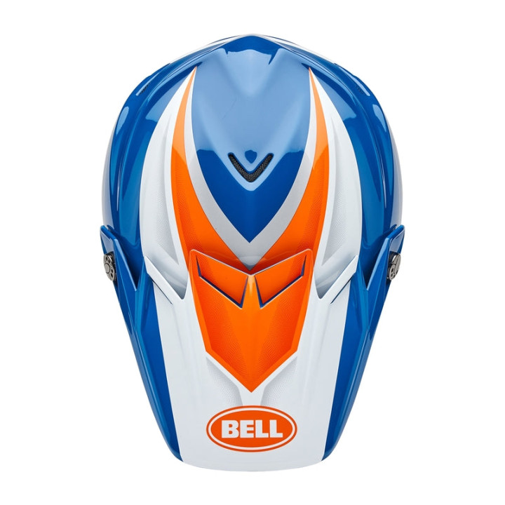 Casque Bell Moto-9S Flex - Merchant Gloss Orange/Blue