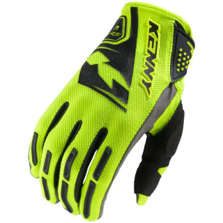 Gants enfant KENNY performance jaune fluo | Oxmoto
