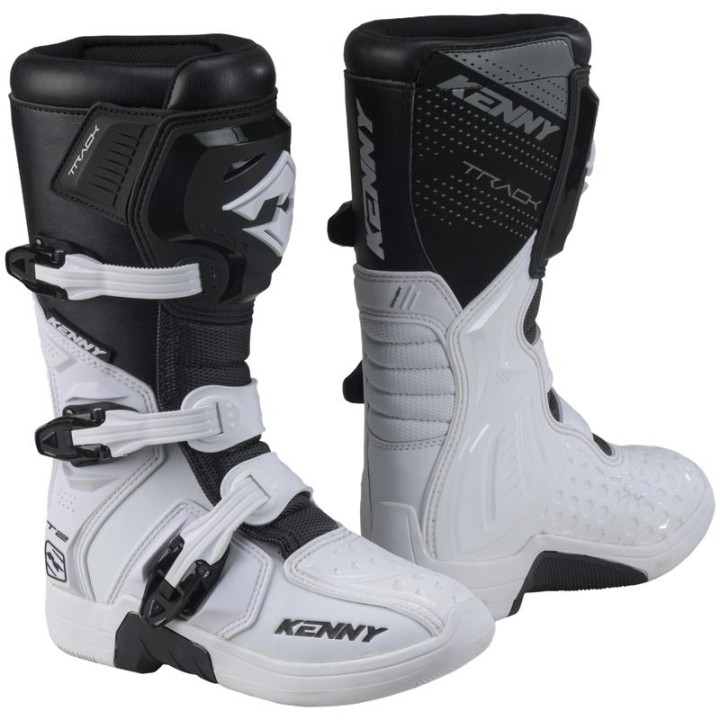 Bottes enfant KENNY track t2 blanc | Oxmoto