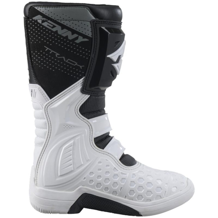Bottes enfant KENNY track t2 blanc | Oxmoto
