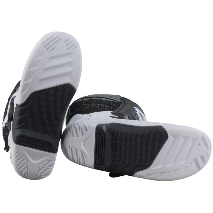 Bottes enfant KENNY track t2 blanc | Oxmoto
