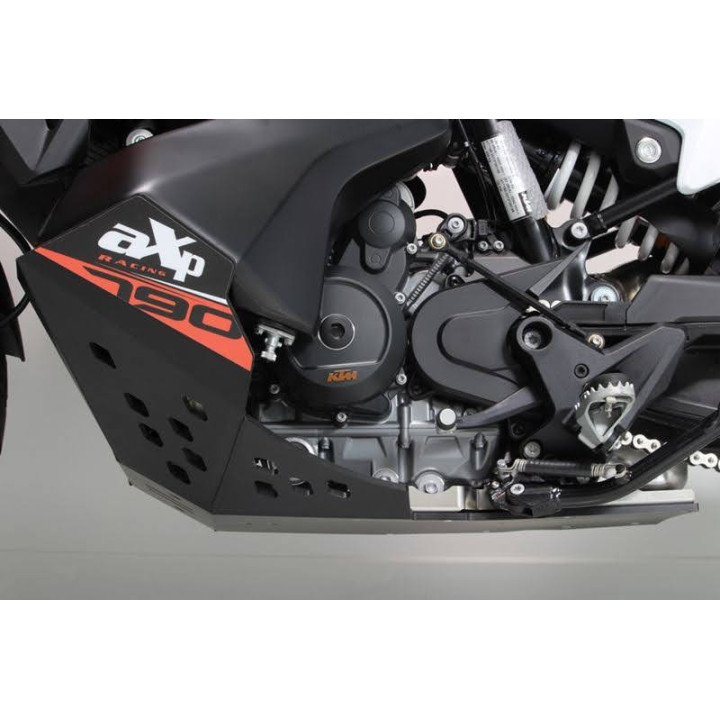 Sabot adventure pehd 8mm AXP KTM 790/890 adventure 2019-24 noir