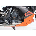 Sabot adventure pehd 8mm AXP KTM 790/890 adventure 2019-24 orange