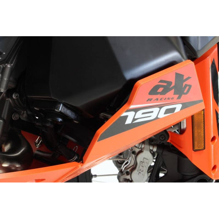 Sabot adventure pehd 8mm AXP KTM 790/890 adventure 2019-24 orange